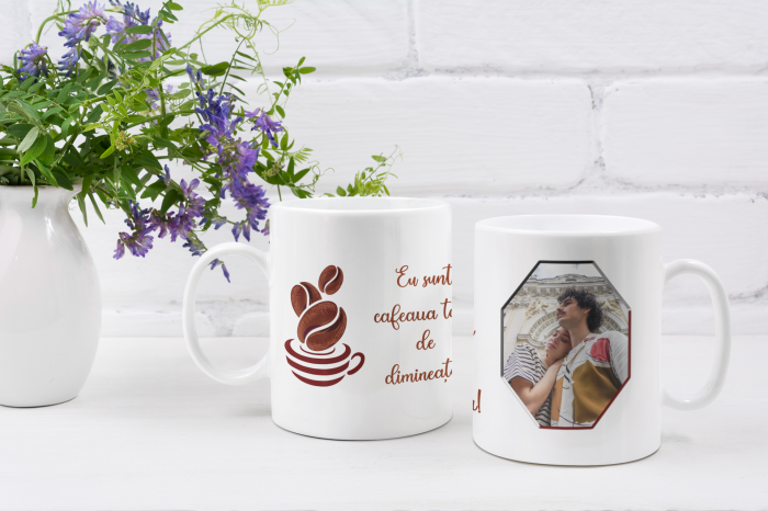Cana personalizata EU SUNT CAFEAUA TA DE DIMINEATA [2]