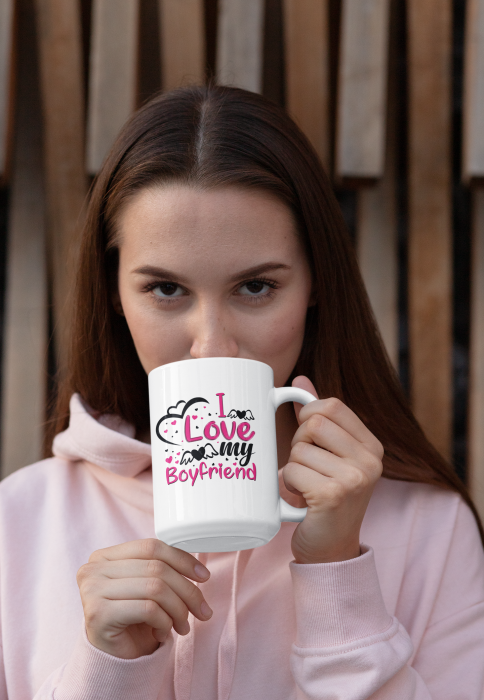 Cana personalizata I LOVE MY BOYFRIEND [3]