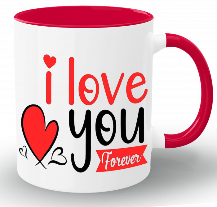 Cana personalizata I LOVE YOU FOREVER [2]