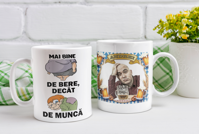 Cana personalizata - Mai bine burtos de bere, decat cocosat de munca [3]