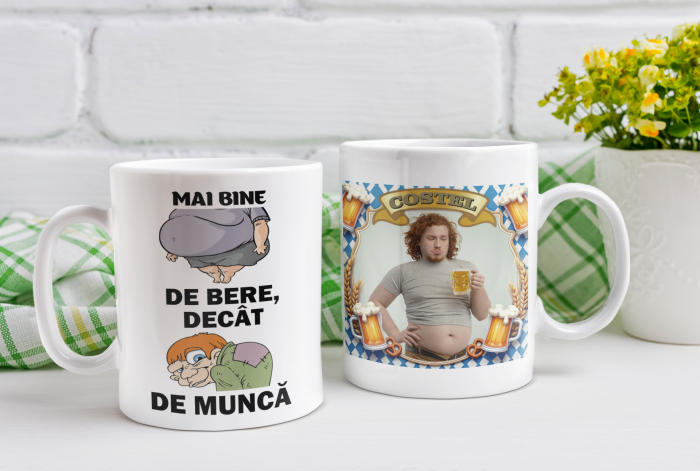 Cana personalizata - Mai bine burtos de bere, decat cocosat de munca [2]
