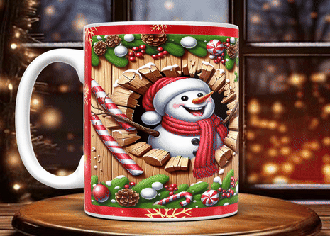 Cana personalizată - SNOWMAN [2]