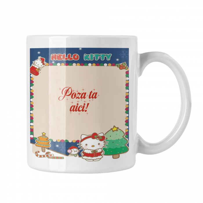 Cana personalizata pentru Hello Kitty, Craciun Fericit! [5]