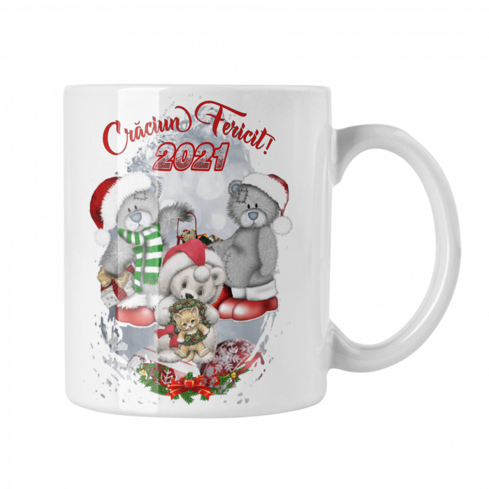 Cana personalizata cu ursuleti - Craciun Fericit! [2]