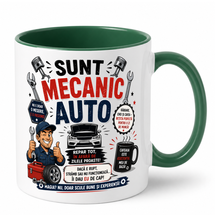 Cana personalizata - SUNT MECANIC AUTO [6]