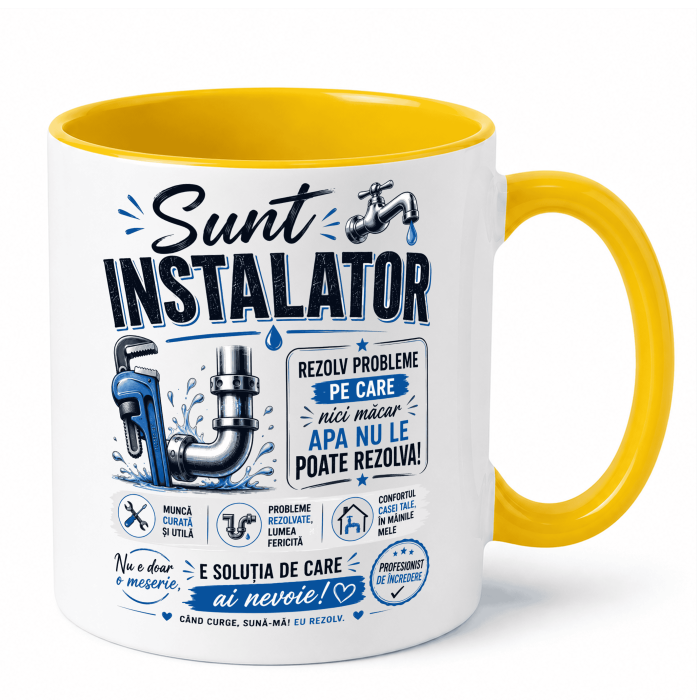Cana personalizata - SUNT INSTALATOR [8]