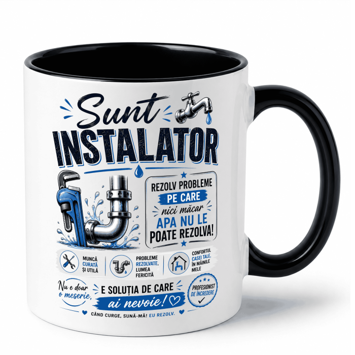 Cana personalizata - SUNT INSTALATOR [2]