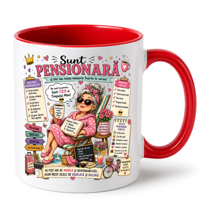 Cana personalizata - SUNT PENSIONARĂ [2]