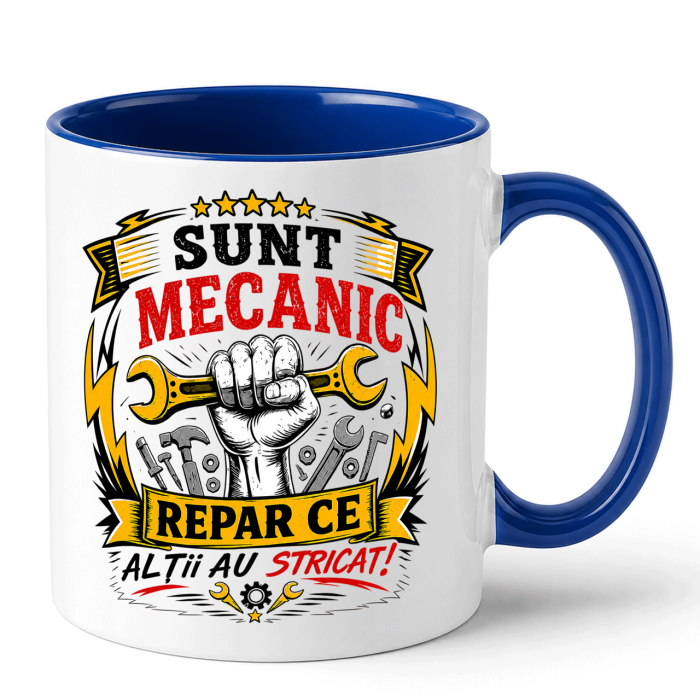 Cana personalizata - SUNT MECANIC [3]