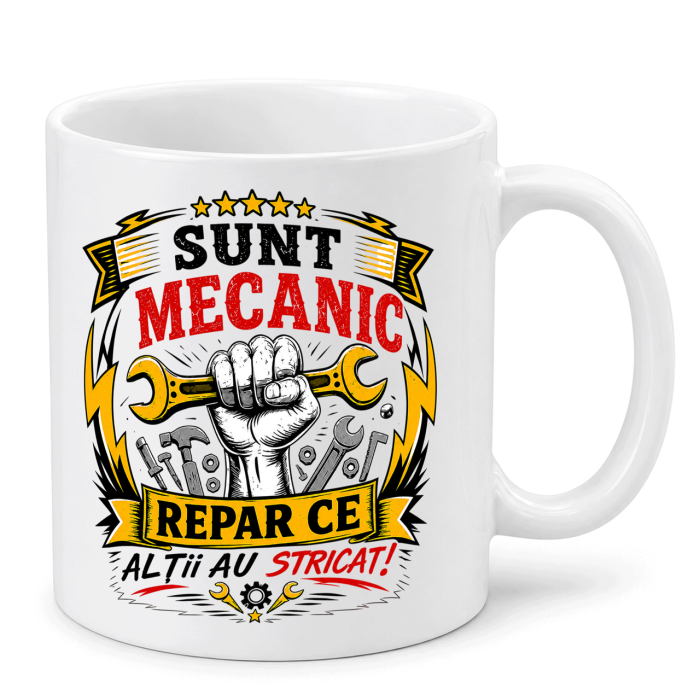 Cana personalizata - SUNT MECANIC [2]