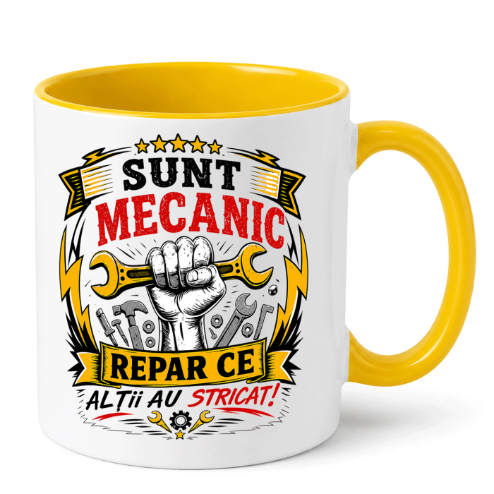 Cana personalizata - SUNT MECANIC [4]