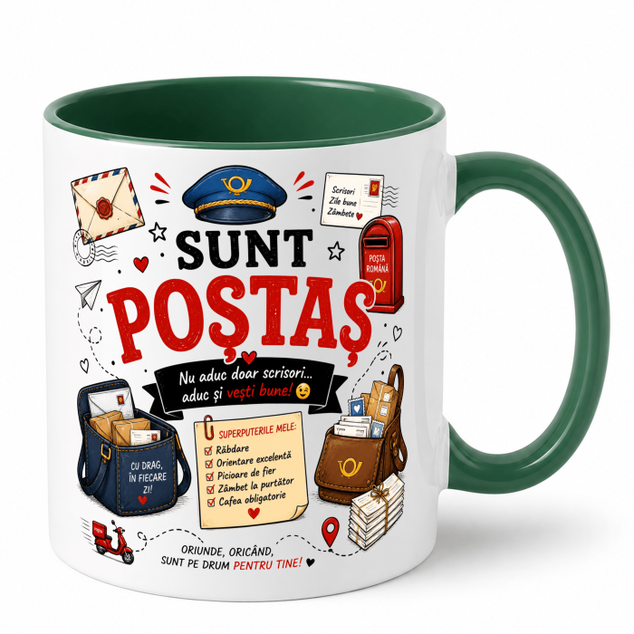 Cana personalizata - SUNT POȘTAȘ [7]