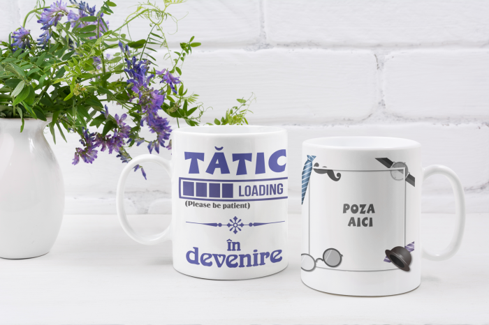 Cană termosensibilă personalizată – Tătic în devenire – cu poză viitor tată [3]