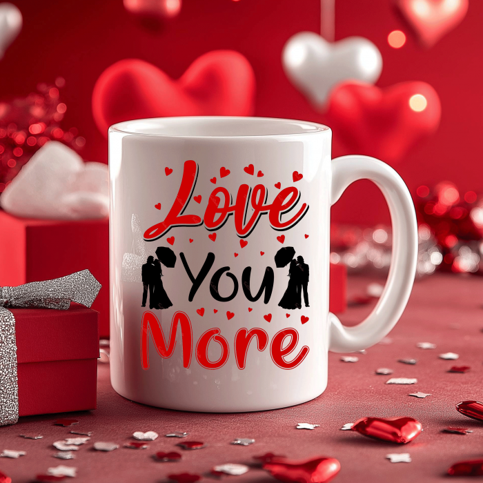 Cana personalizata LOVE YOU MORE [3]
