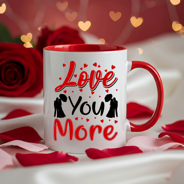 Cana personalizata LOVE YOU MORE [4]