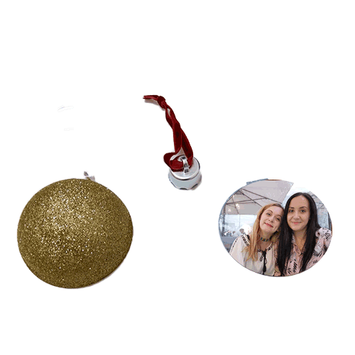 Glob foto auriu personalizat cu poza sau mesaj [3]