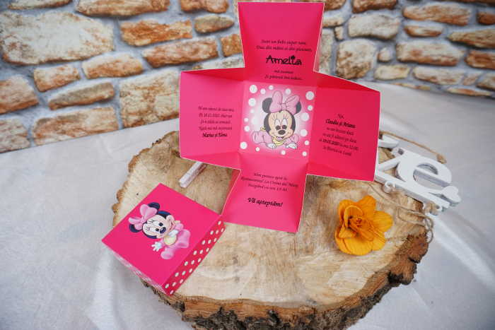 Invitatie de botez 3621B Minnie Mouse [2]