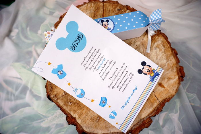 Invitatie de botez Blue Candy [2]