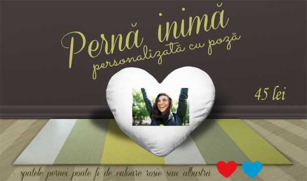 Perna inima personalizata cu poza si mesaj [2]