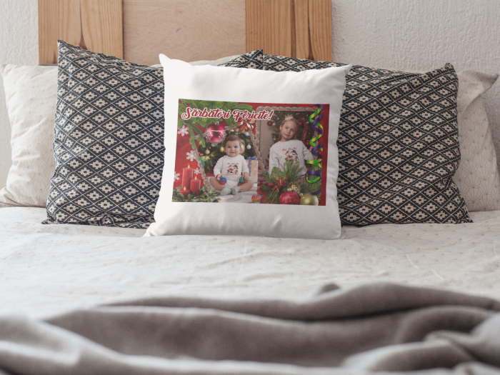 Perna personalizata cu poza si mesaj - Sarbatori fericite! [2]