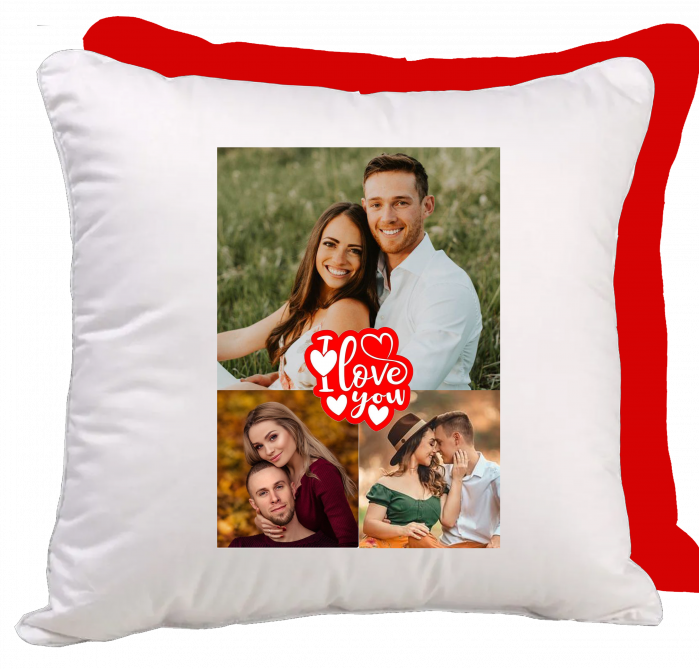 Perna personalizata cu trei poze I LOVE YOU [4]