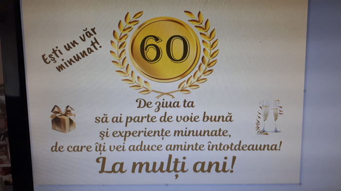 Placheta din sticla personalizata aniversare [2]