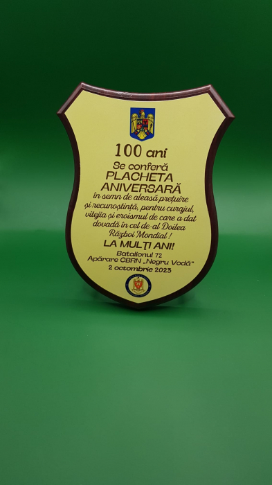 Placheta heraldica personalizata - Coat of Arms - model 1 [2]