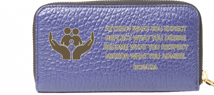 Portofel gravat dama - Attract what you expect [3]