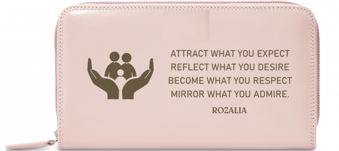 Portofel gravat dama - Attract what you expect [2]
