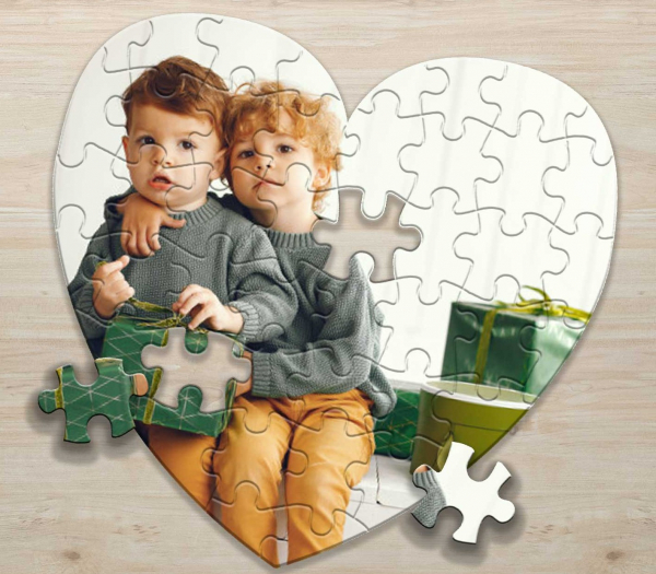 Puzzle inima personalizat cu poza si/sau mesaj [4]