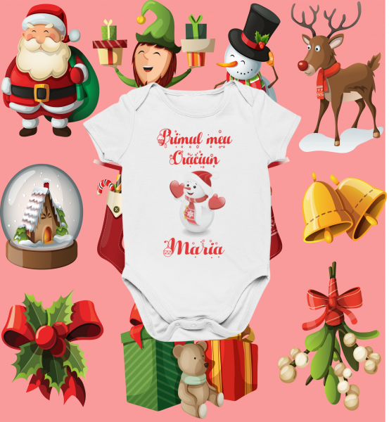 Set tricouri familie PRIMUL CRACIUN -  model OM DE ZAPADA [3]