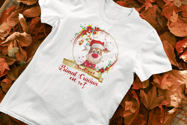 Set tricouri personalizate Primul Craciun ca sot si sotie [3]