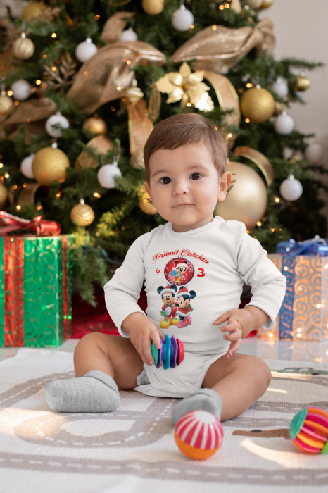 Set Tricouri Personalizate „Primul Crăciun în 3” – Model Mickey Mouse [3]