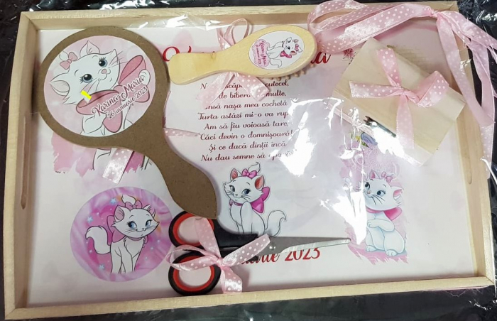 Tavita de mot / turta personalizata - 7 piese + cadou [2]