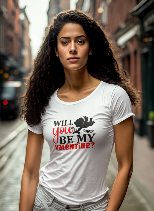 Tricou personalizat Will you be my Valentine [2]