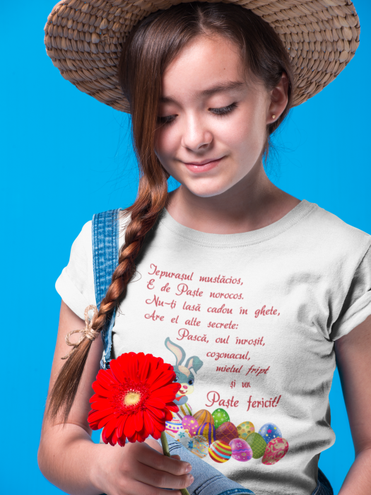 Tricou pentru copii personalizat cu text - Iepurasul de Paste [4]