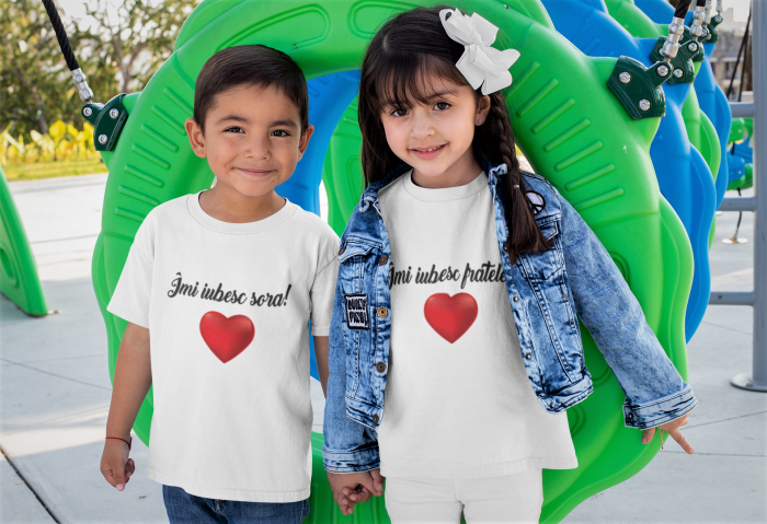 Tricou pentru copii personalizat - Imi iubesc fratele [2]