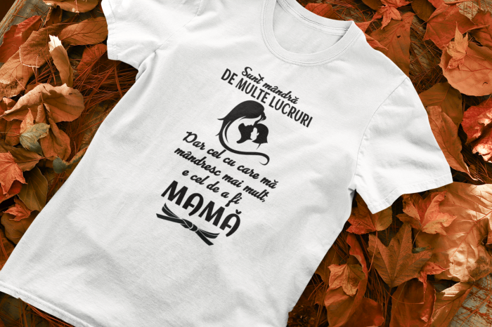 Tricou Personalizat - Sunt mândă că sunt mamă [1]