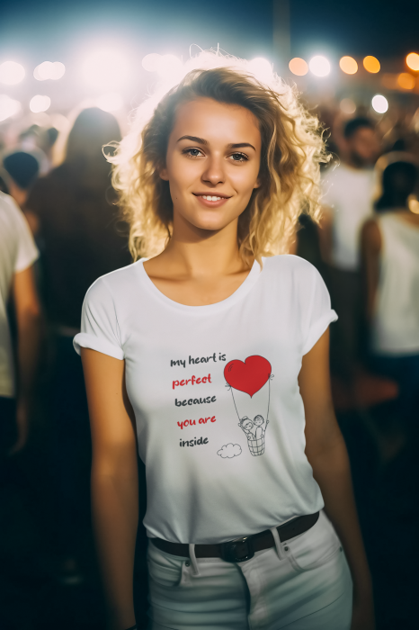 Tricou personalizat My heart is perfect [2]