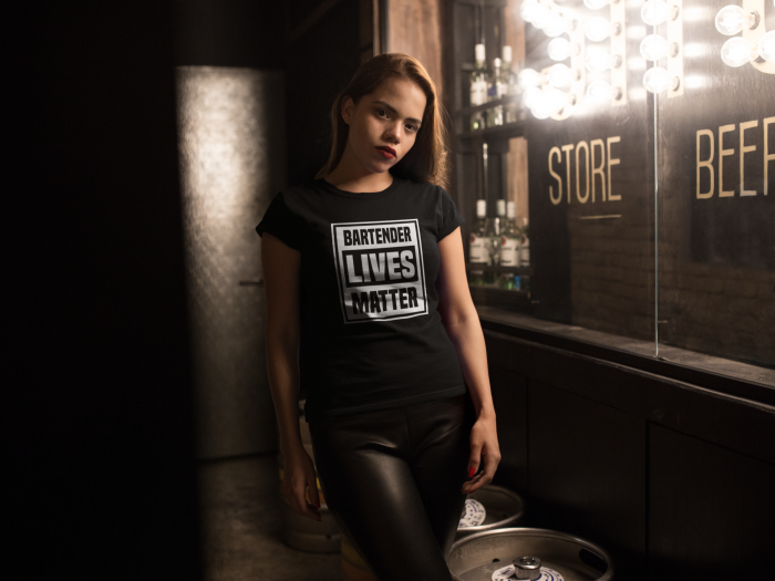 Tricou personalizat cu mesaj Bartender lives matter [4]