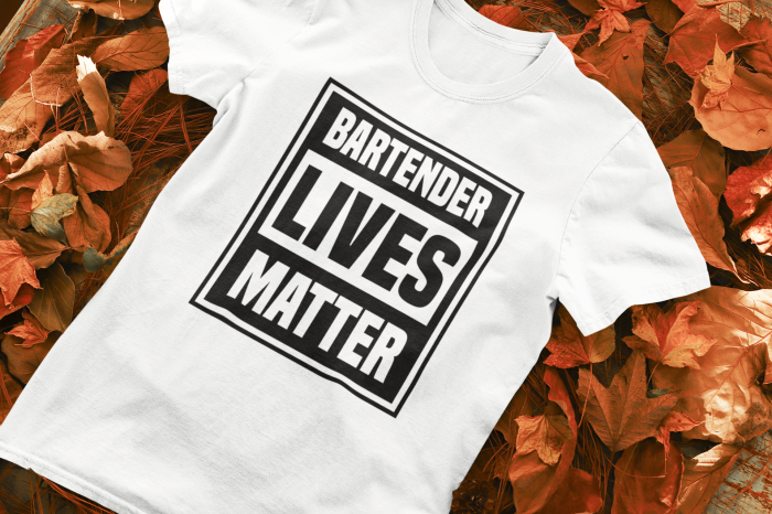 Tricou personalizat cu mesaj Bartender lives matter [1]