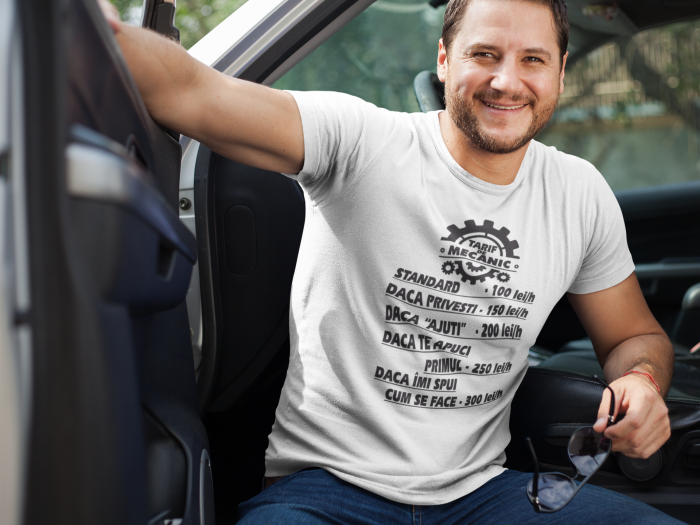 Tricou personalizat cu mesaj - Tarif de mecanic [3]