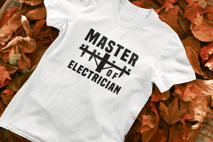 Tricou personalizat cu mesaj - Master of Electrician [1]
