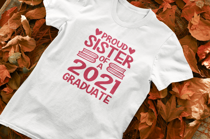 Tricou personalizat cu mesaj - Proud Sister of a Graduate [1]