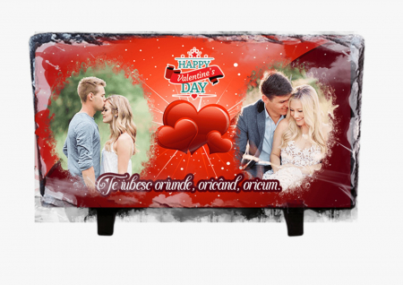 Ardezie - Ardezie personalizata Te iubesc, oriunde, oricand, oricum!
