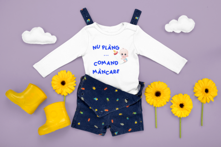 Body personalizat - Body Personalizat Nu Plang, Comand Mancare, Baiat