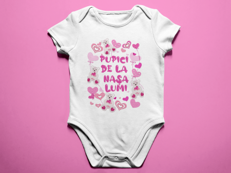 Body personalizat - Body personalizat pentru fetita cu mesajul - Pupici de la nasa