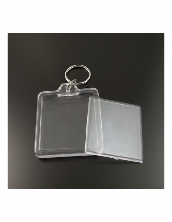 Breloc plastic personalizat cu insertie foto fata-verso 7 x 5 cm - Marturii [5]