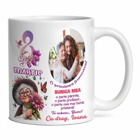 Cana personalizata - Cana personalizată 8 MARTIE - BUNICA