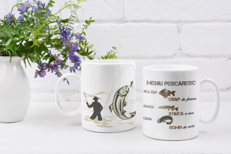 Cana personalizata - Cana personalizata cu mesaj - Meniu pescaresc